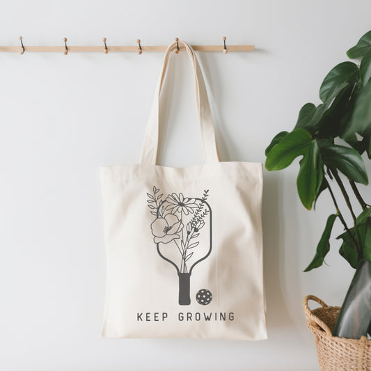 Keep Growing Cotton Canvas Tote Bag