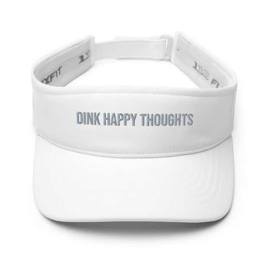 Embroidered Dink Happy Thoughts Flex-fit Visor
